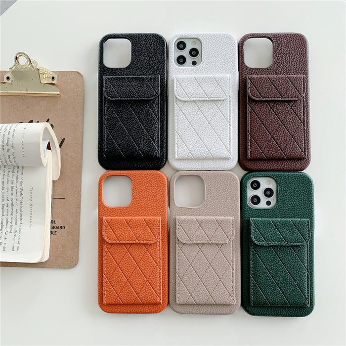 iPhone Case for iphone 13 Pro Max 12 11 7 8 Plus X Xs XR SE2 Unisex Card Holder wallet soft Cover Coque